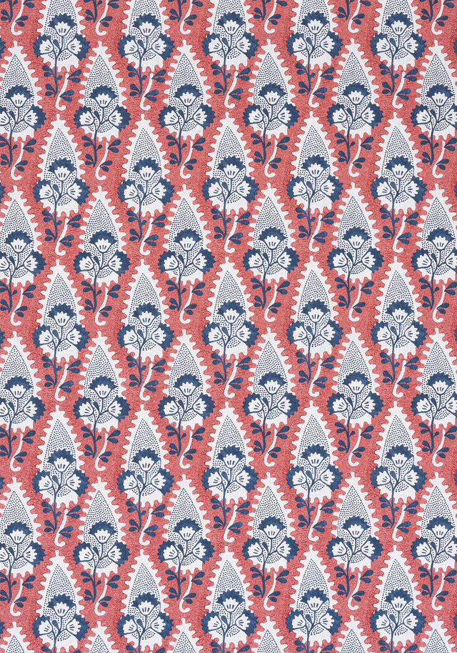 Anna French CORNWALL Red and Blue Fabric