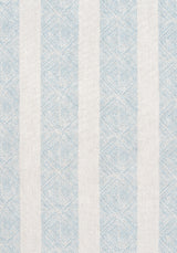 Anna French CLIPPERTON STRIPE Blue on Natural Fabric