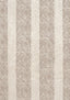 Anna French CLIPPERTON STRIPE Brown on Natural Fabric