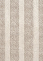 Anna French CLIPPERTON STRIPE Brown on Natural Fabric