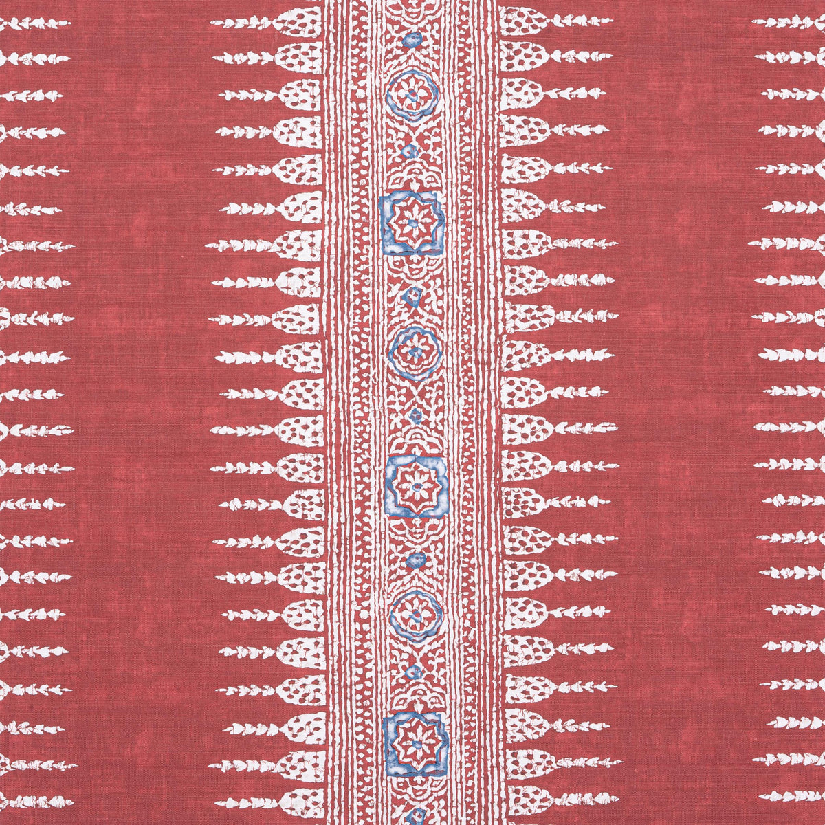 Anna French Javanese Stripe Red Fabric