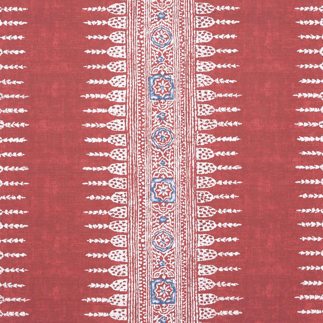 Anna French Javanese Stripe Red Fabric