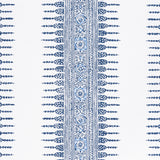 Anna French Javanese Stripe Navy And White Fabric