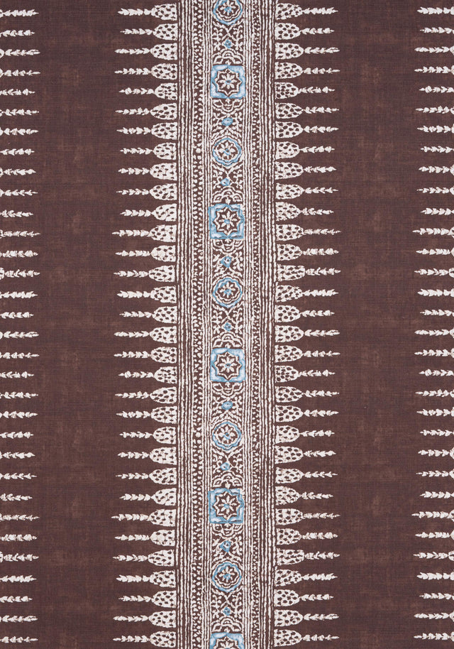Anna French JAVANESE STRIPE Brown Fabric