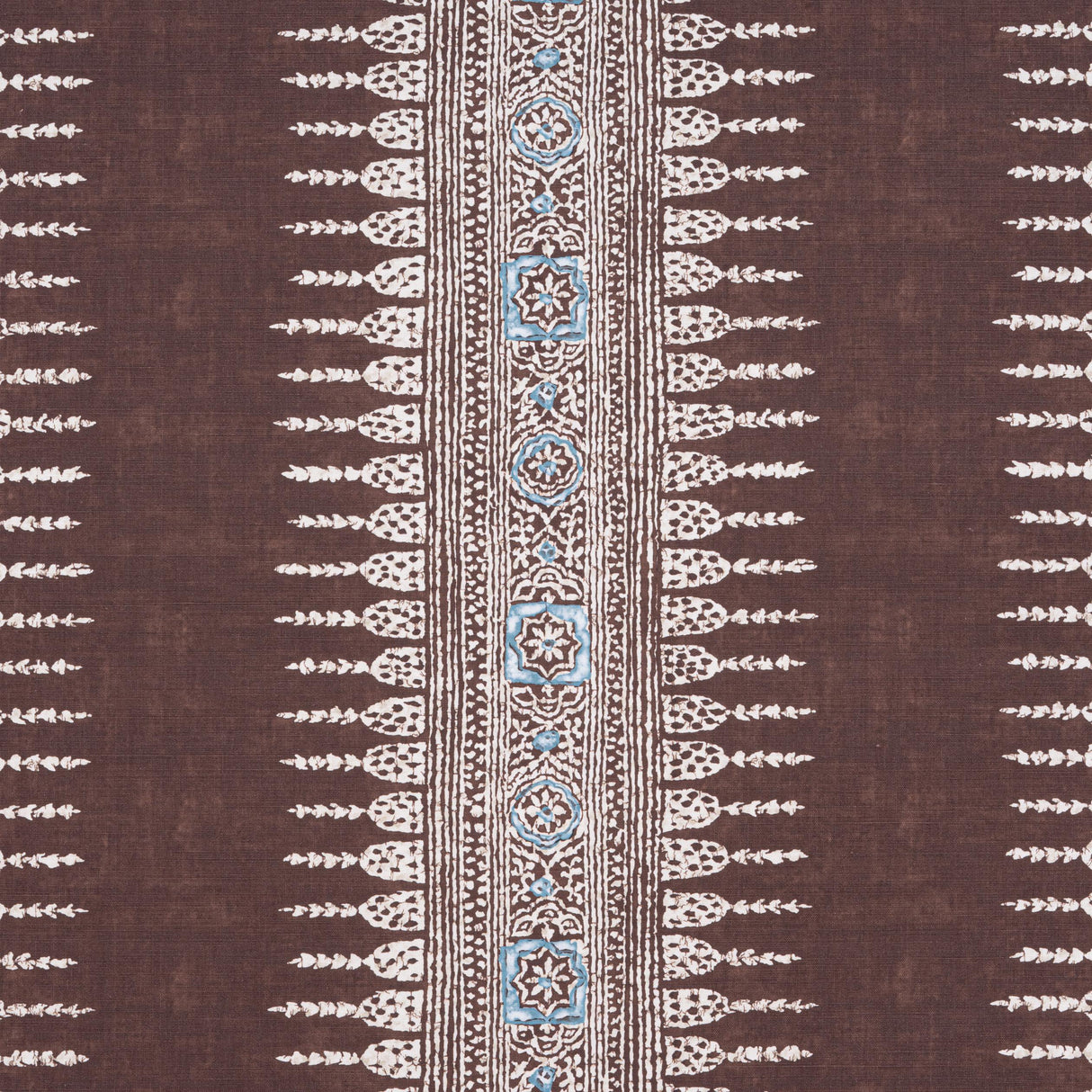 Anna French Javanese Stripe Brown Fabric