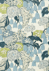 Anna French LAURA Citrus and Blue Fabric