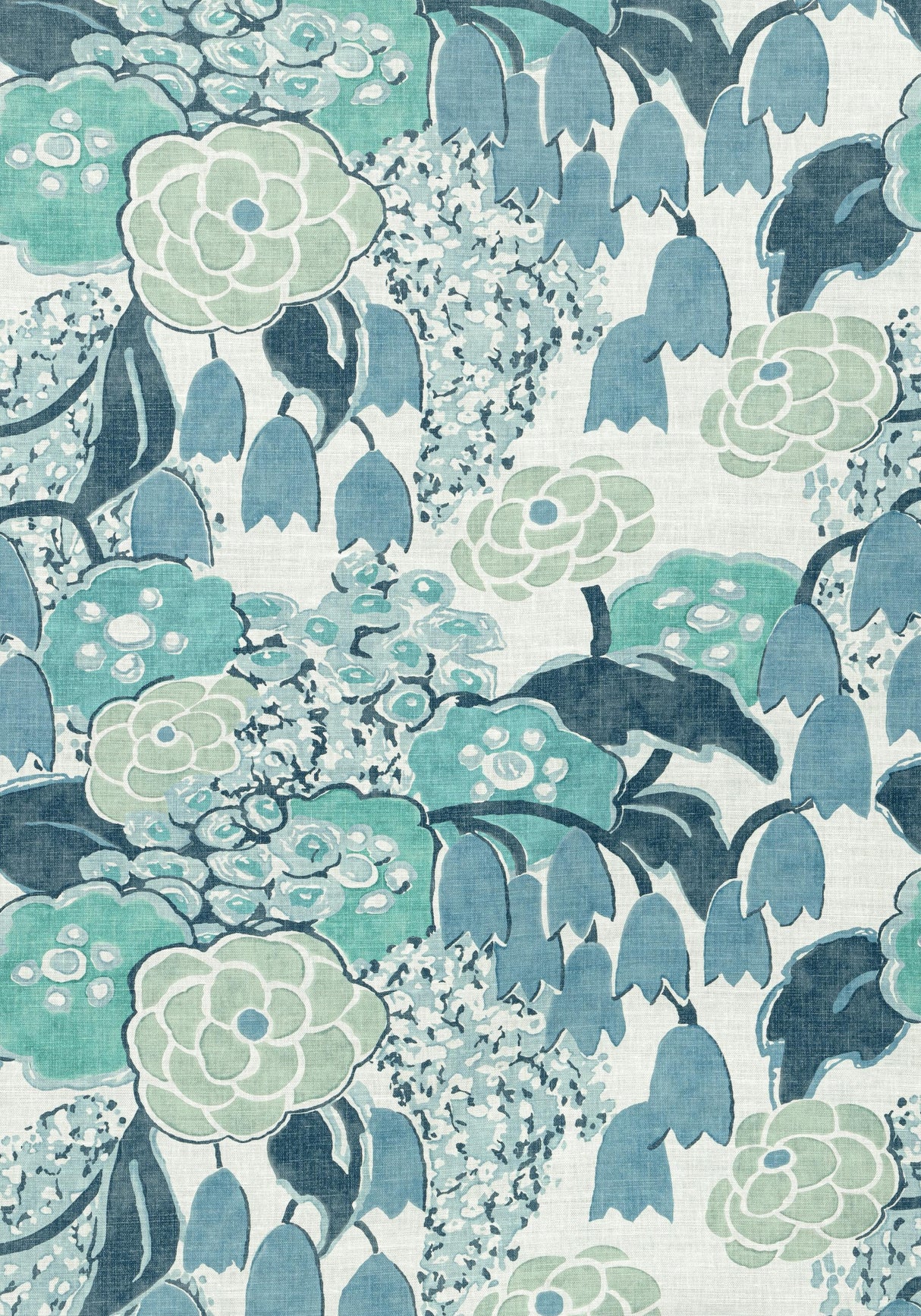 Anna French LAURA Blue Fabric
