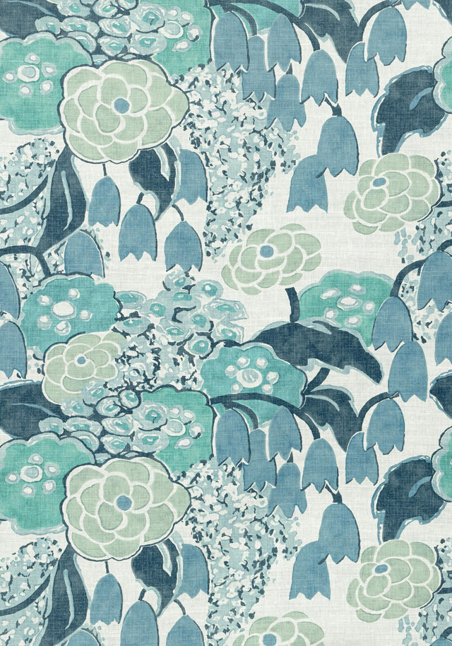 Anna French LAURA Blue Fabric