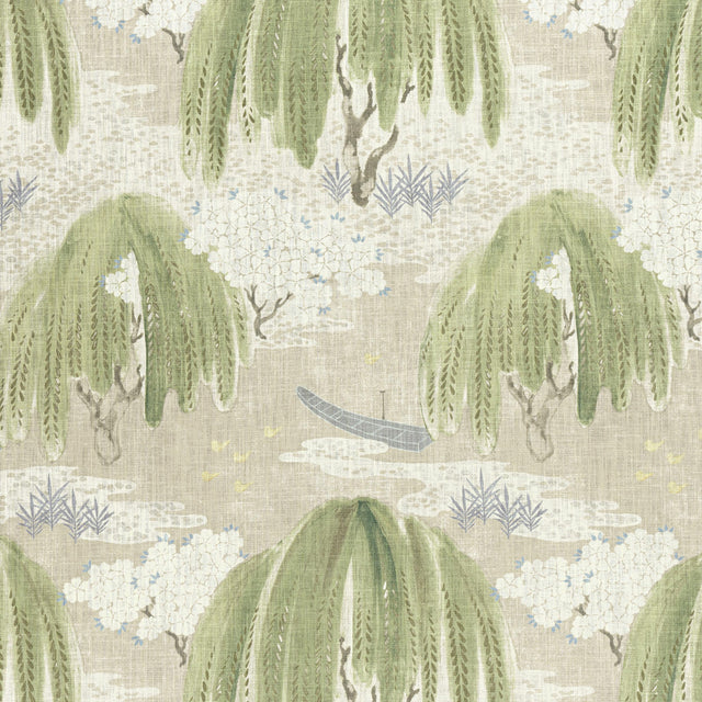 Anna French Willow Tree Beige Fabric