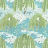 Anna French Willow Tree Turquoise Fabric