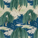 Anna French Willow Tree Navy Fabric