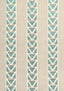 Anna French BURTON STRIPE Linen and Turquoise Fabric