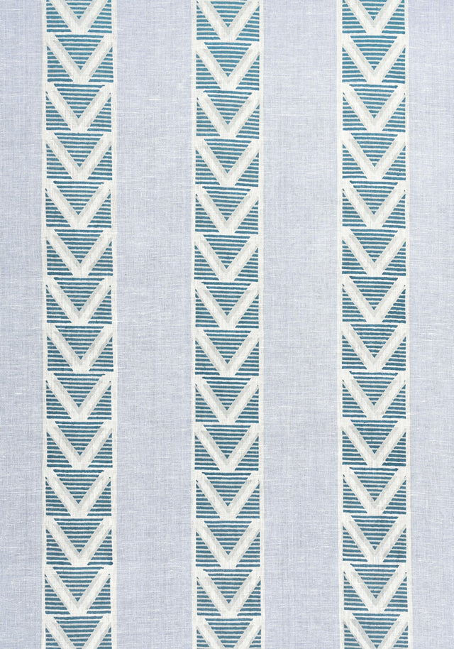 Anna French BURTON STRIPE Blue Fabric