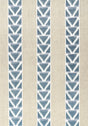 Anna French BURTON STRIPE Linen and Navy Fabric