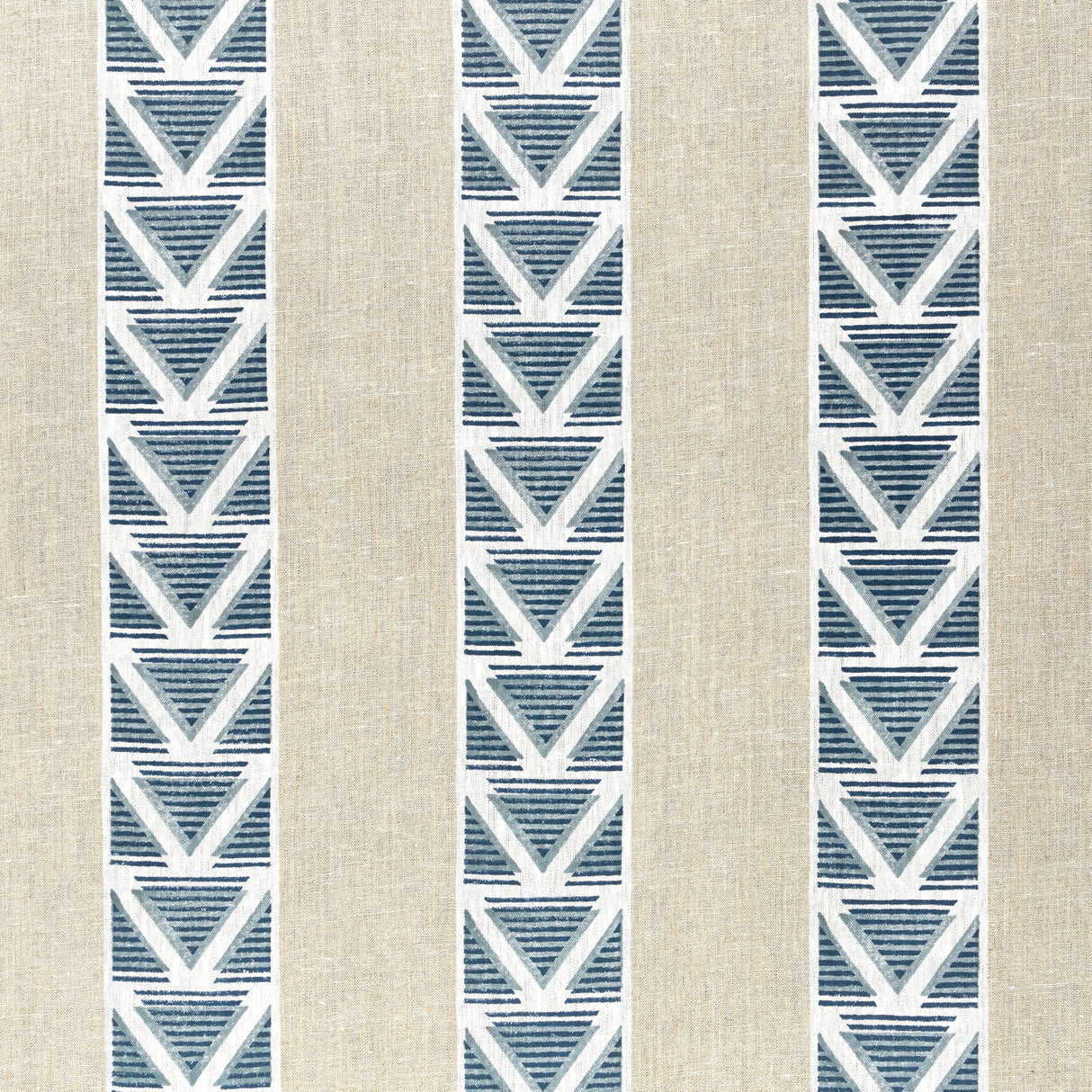 Anna French Burton Stripe Linen And Navy Fabric