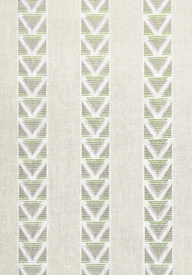 Anna French BURTON STRIPE Lavender and Sage Fabric