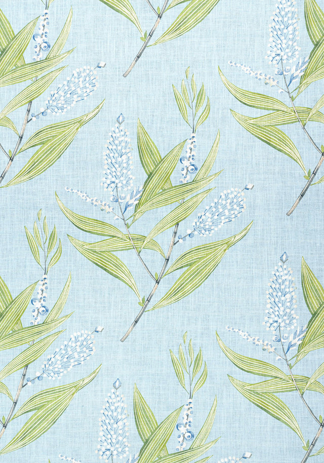 Anna French WINTER BUD Soft Blue Fabric