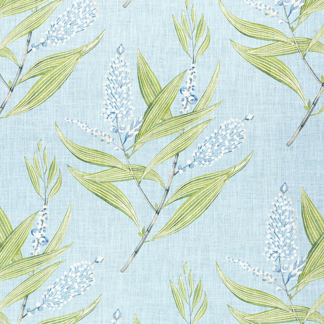 Anna French Winter Bud Soft Blue Fabric