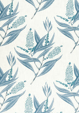Anna French WINTER BUD Blue Fabric