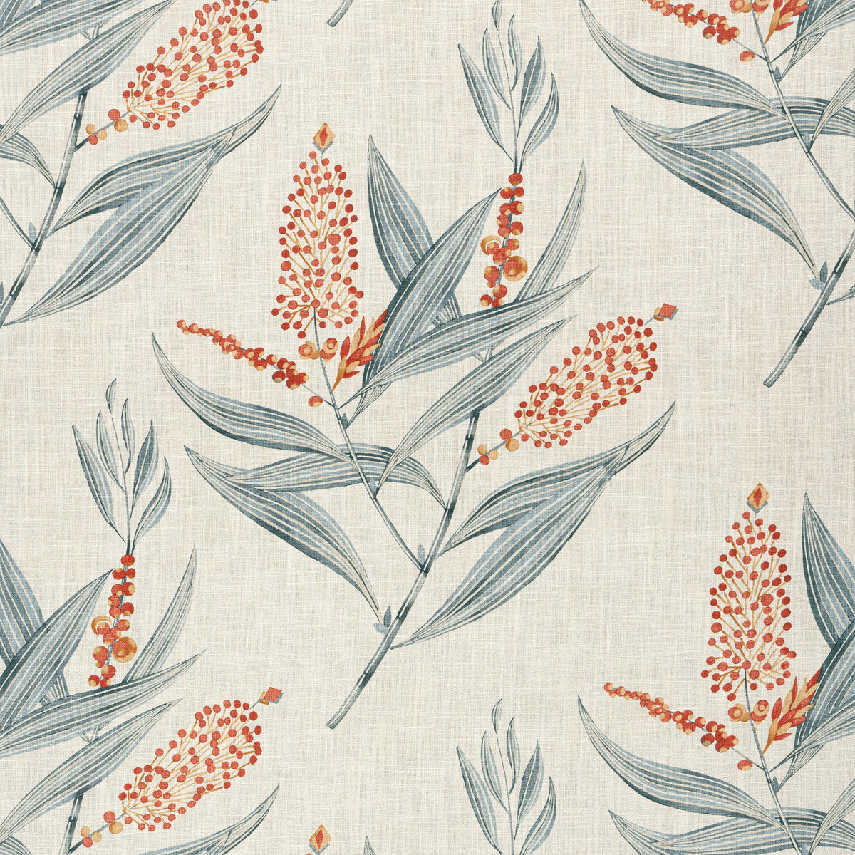 Anna French Winter Bud Coral Fabric