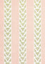 Anna French BURTON STRIPE Blush and Green Fabric