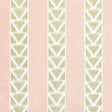 Anna French Burton Stripe Blush And Green Fabric
