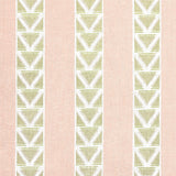 Anna French Burton Stripe Blush And Green Fabric