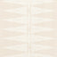 Anna French ELLERY STRIPE White on Beige Fabric