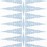 Anna French ELLERY STRIPE Sky Blue on White Fabric