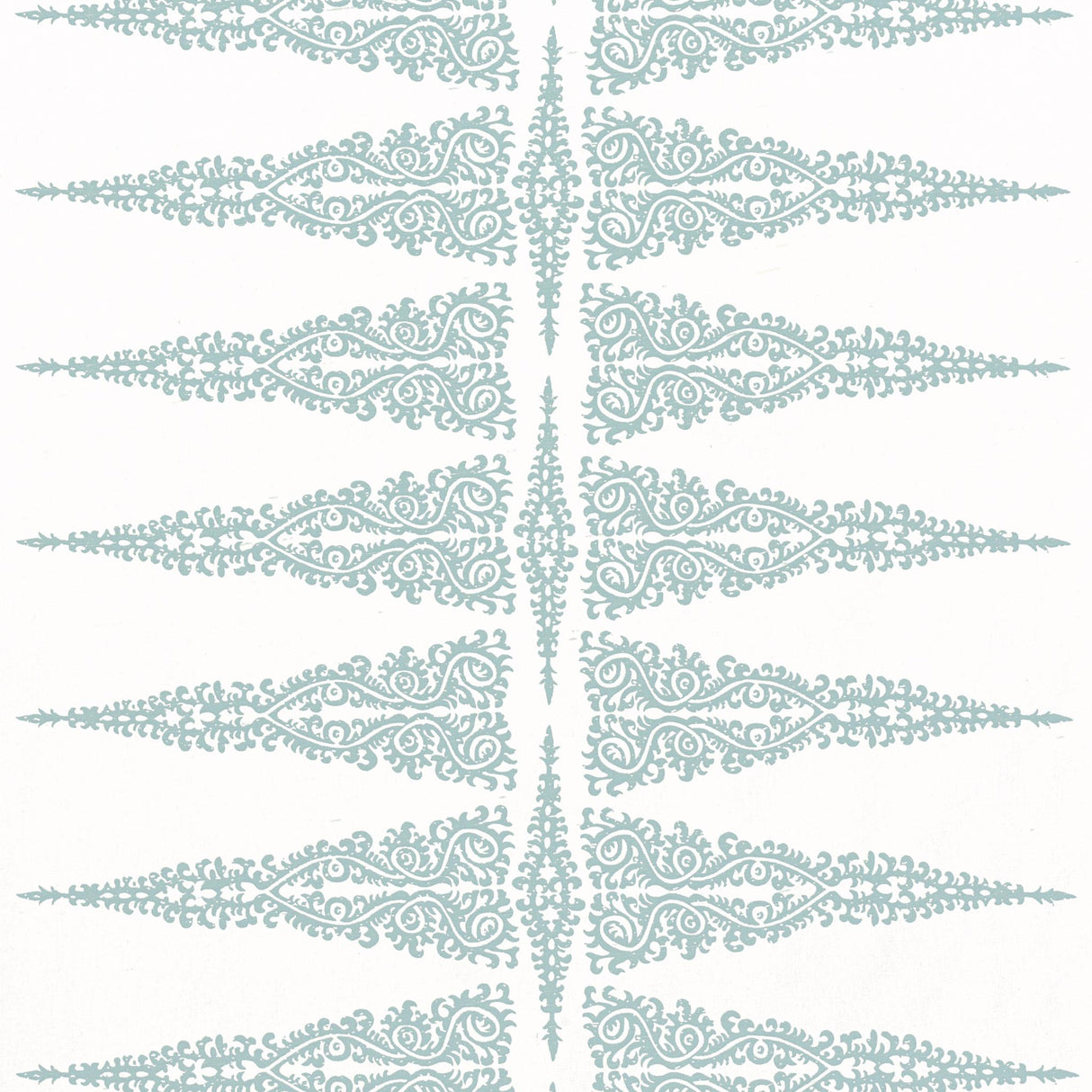 Anna French ELLERY STRIPE Robin's Egg on White Fabric