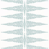 Anna French ELLERY STRIPE Robin's Egg on White Fabric