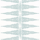 Anna French Ellery Stripe Robin'S Egg On White Fabric