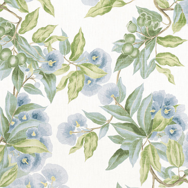 Anna French CAMELLIA GARDEN Sky Fabric