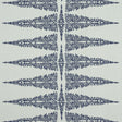 Anna French ELLERY STRIPE Navy on Soft Teal Fabric