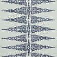 Anna French Ellery Stripe Navy On Soft Teal Fabric