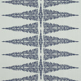 Anna French Ellery Stripe Navy On Soft Teal Fabric