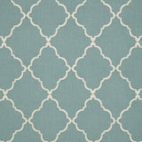 Anna French Tunisia Trellis Embroidery Aqua Fabric