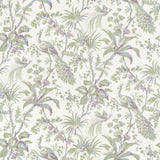 Anna French Peacock Toile Green And Plum Fabric