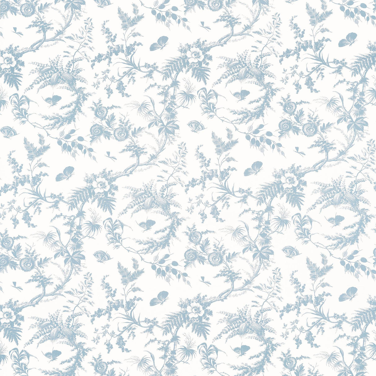 Anna French NEWLANDS TOILE Soft Blue Fabric