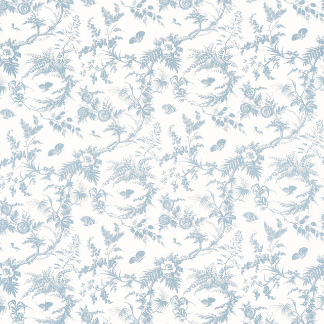 Anna French Newlands Toile Soft Blue Fabric