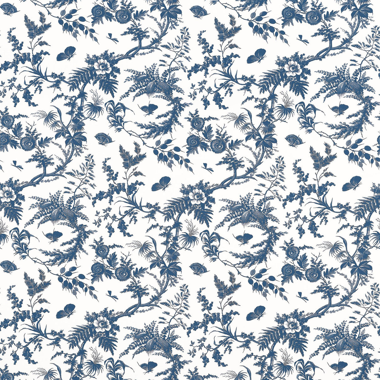 Anna French NEWLANDS TOILE Blue Fabric