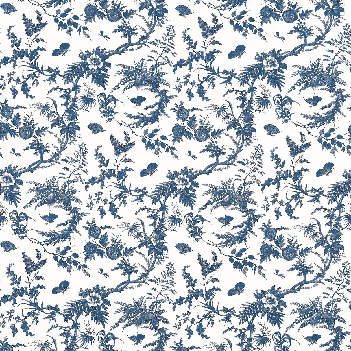 Anna French Newlands Toile Blue Fabric