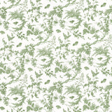 Anna French Newlands Toile Green Fabric
