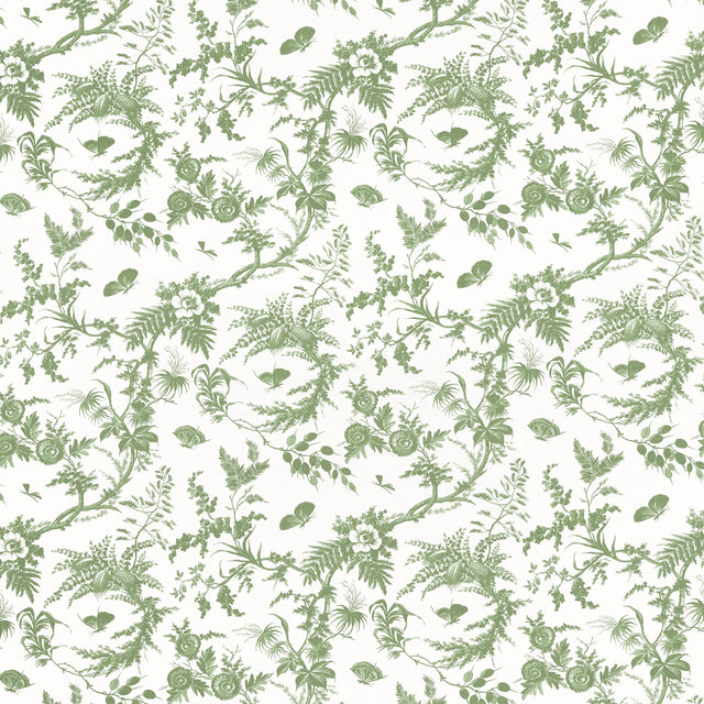 Anna French Newlands Toile Green Fabric