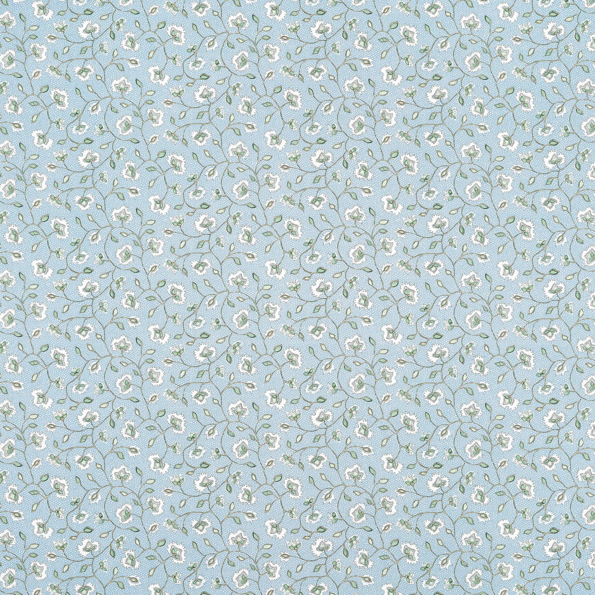 Anna French CHELSEA Soft Blue and Green Fabric