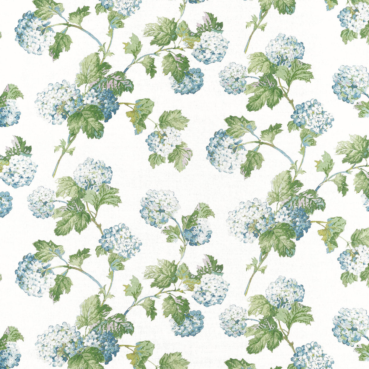 Anna French SUSSEX HYDRANGEA Blue and Green Fabric