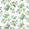 Anna French Sussex Hydrangea Blue And Green Fabric