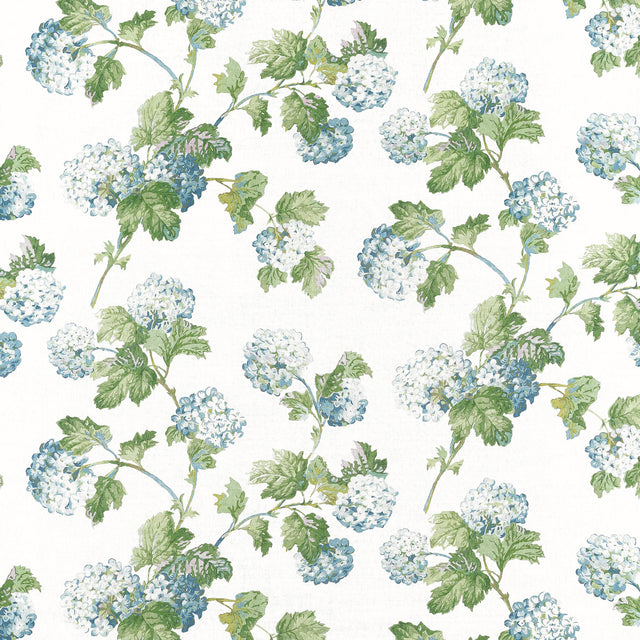 Anna French Sussex Hydrangea Blue And Green Fabric