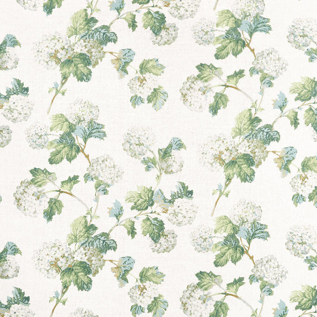 Anna French Sussex Hydrangea White And Green Fabric