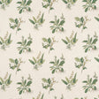 Anna French WOODLAND Green on Natural Fabric